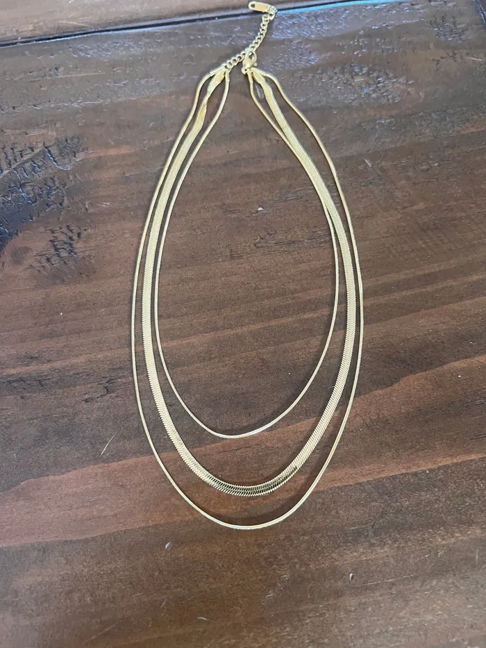 allinone triple snake chain necklace bubs sass Necklaces