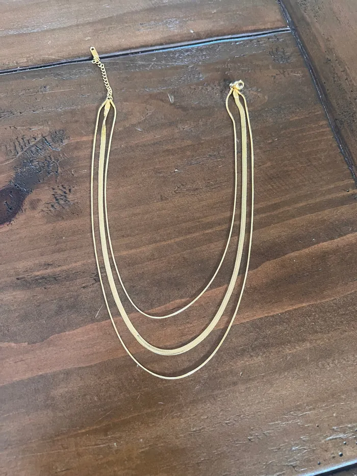 allinone triple snake chain necklace bubs sass Necklaces