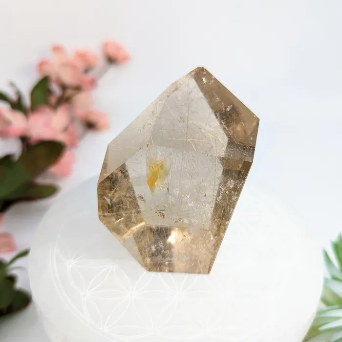 Bliss Crystals PreStyled Sets Gold Rutilated 2 Quartz Geo Freeform LV7801