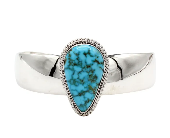 Bracelets Artie Yellowhorse Teardrop Kingman Turquoise Cuff Bracelet