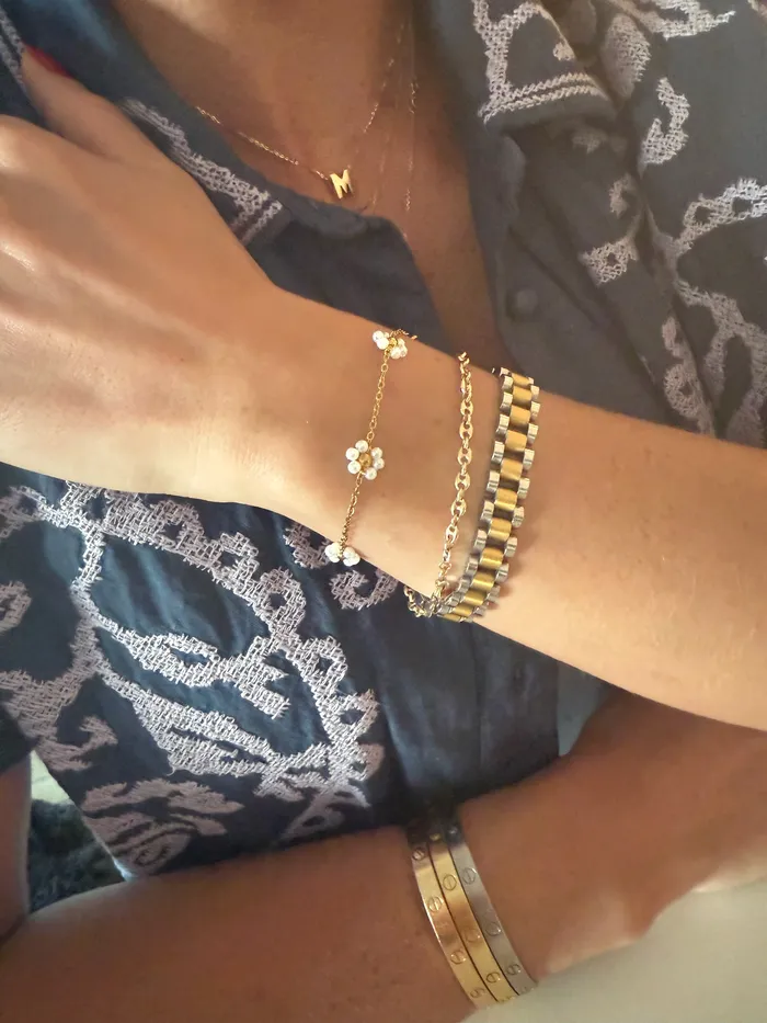 Bracelets bubs sass pearl flower bracelet