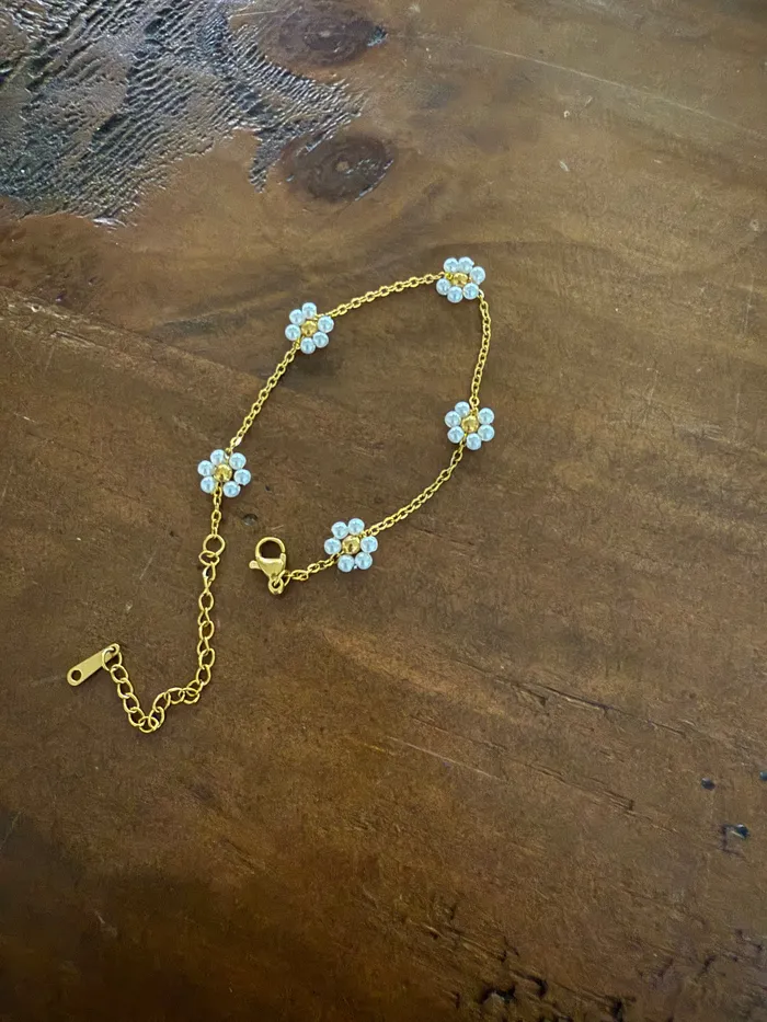 Bracelets bubs sass pearl flower bracelet