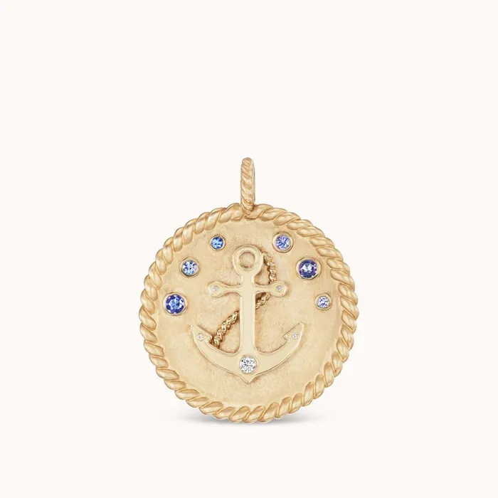 Charm Necklaces Marlo Laz Large Anchor Charm