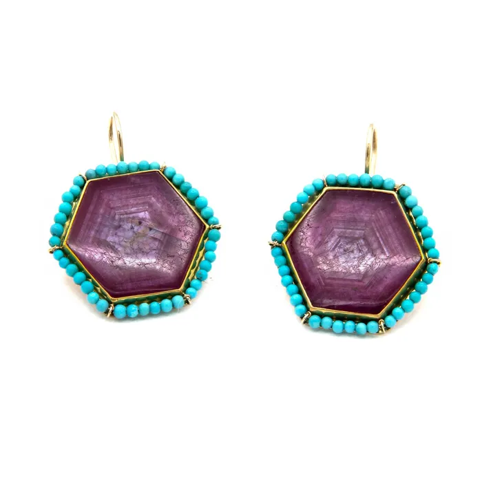 Earrings Victoria Adams Mali Ruby Crystal Earrings