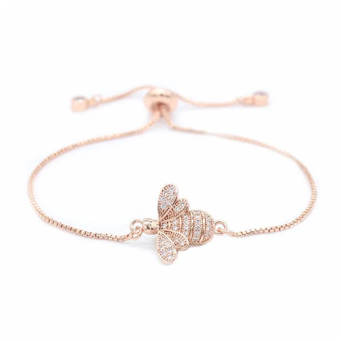 Honey Bee BraceletAdjustable in Copper with Gold or Silver Tone AliExpress Bracelets