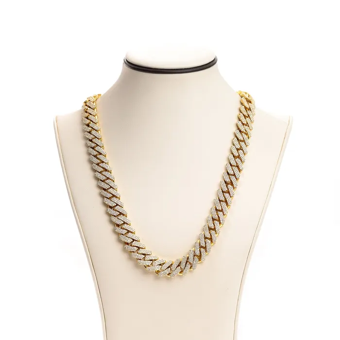 Houstons Jeweler PreStyled Sets 10K Gold Diamond Miami Cuban