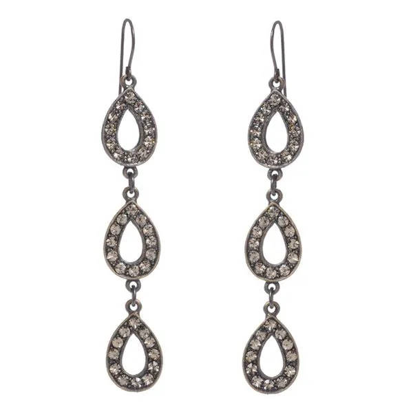 Rebel Designs Inc Earrings Triple Tear Drop Earrings