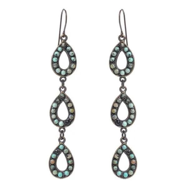 Rebel Designs Inc Earrings Triple Tear Drop Earrings
