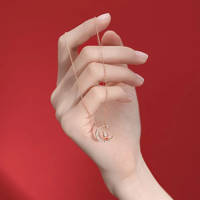 Rings Alibaba Zodiac Baby Animal NecklacesChinese Zodiac Cute Rose Gold Plated Sterling Silver
