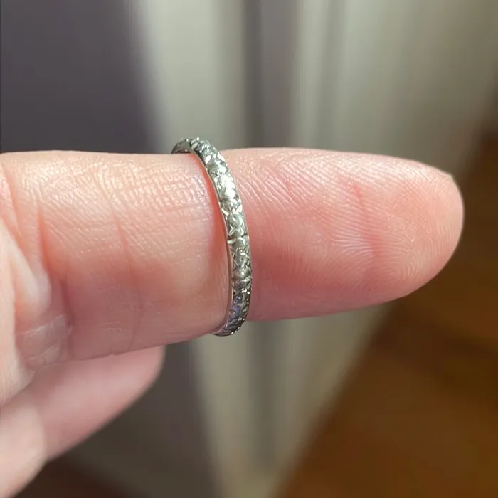 Rings Vintage Paris Jewelry Orange Blossom Band 18k White Gold Antique