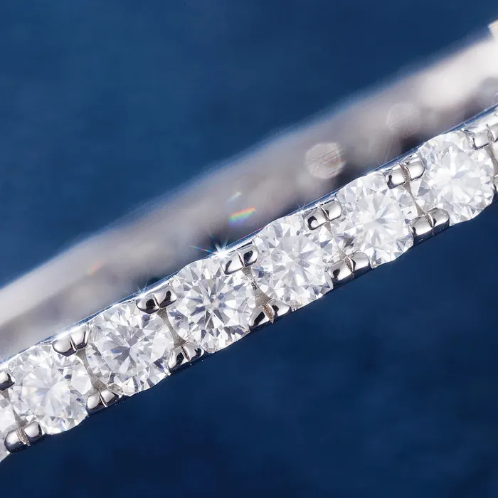 S925 Silver Moissanite 4mm Bangle Bracelet icezeusshop Bracelets