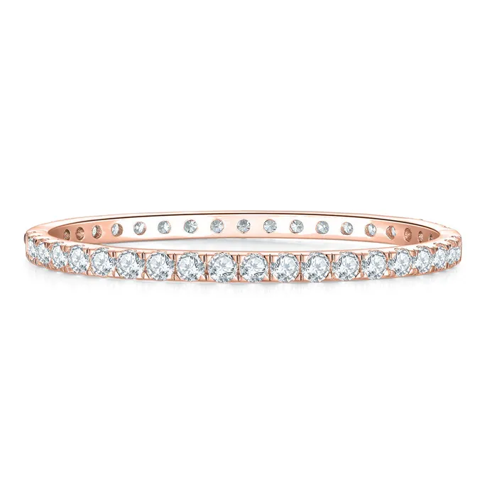 S925 Silver Moissanite 4mm Bangle Bracelet icezeusshop Bracelets