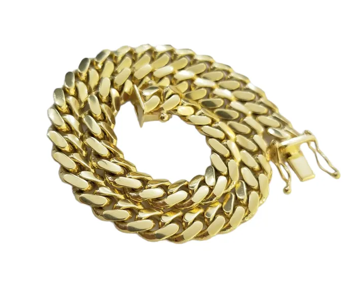 10k Solid Yellow Miami Cuban Link Bracelet 6mm 9 Inch Real 10Kt globalwatches10 Bracelets