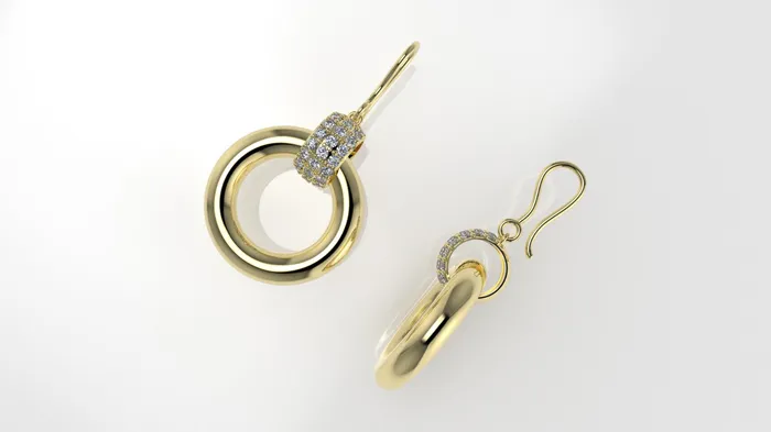 14k Earrings with 54 DIAMOND VS1 JCM DESIGN JEWELRY Earrings