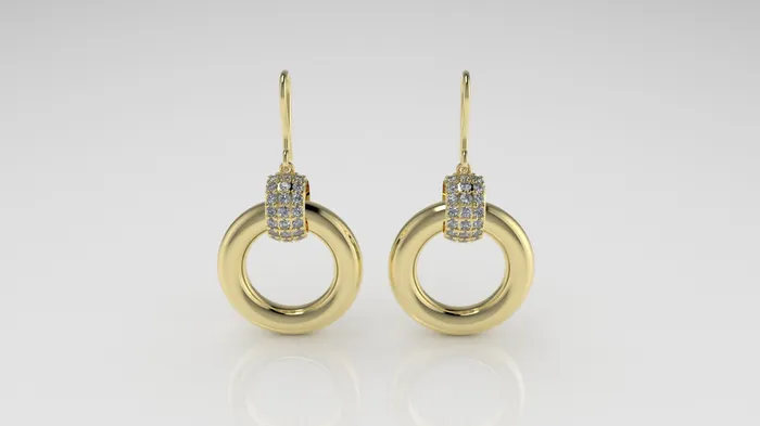 14k Earrings with 54 DIAMOND VS1 JCM DESIGN JEWELRY Earrings