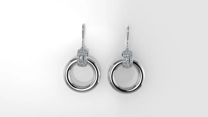 14k Earrings with 54 DIAMOND VS1 JCM DESIGN JEWELRY Earrings