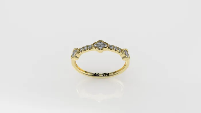 14K Gold Ring with 18 DIAMONDS Cut Split Stt Prong and Bezel Jcm 21 jewelry Rings 14K Gold Ring with 18 DIAMONDS Cut Split Stt Prong and Bezel Jcm 21 jewelry Rings