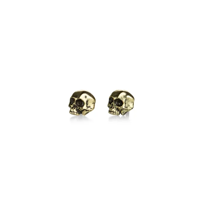 14k Skull Symbol Studs Pyrrha Rings