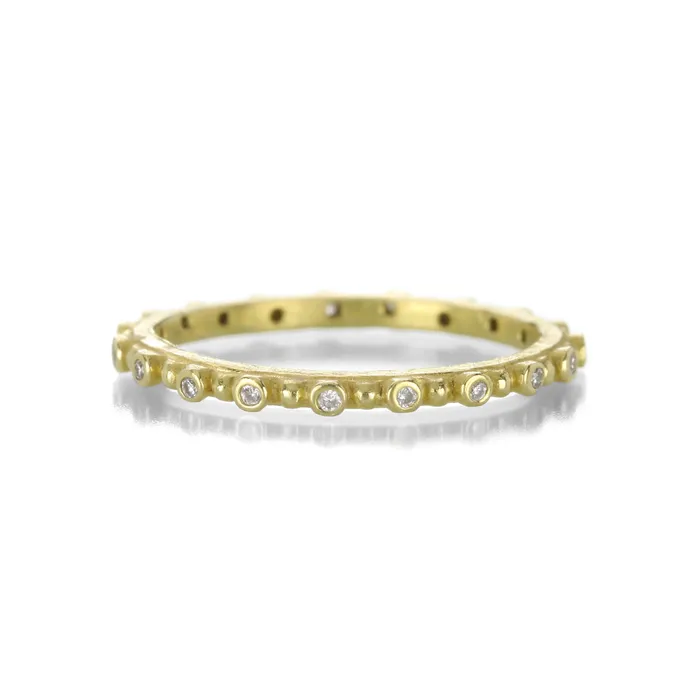 Barbara Heinrich Pins and Needles Ring with Diamonds Rings