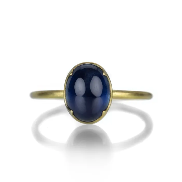 Blue Sapphire Cabochon Ring Gabriella Kiss Rings