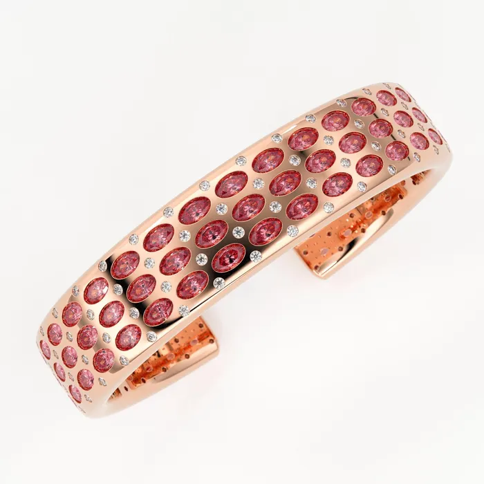 Bracelets Jalvi Co Pink Tourmaline Cuff Bracelet Diamond Gold Bracelet Natural Rubellite Tourmaline Bracelet Gemstone Gold Cuff Bangle High Jewelry Bracelets Jalvi Co Pink Tourmaline Cuff Bracelet Diamond Gold Bracelet Natural Rubellite Tourmaline Bracelet Gemstone Gold Cuff Bangle High Jewelry