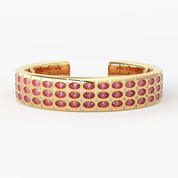 Bracelets Jalvi Co Pink Tourmaline Cuff Bracelet Diamond Gold Bracelet Natural Rubellite Tourmaline Bracelet Gemstone Gold Cuff Bangle High Jewelry Bracelets Jalvi Co Pink Tourmaline Cuff Bracelet Diamond Gold Bracelet Natural Rubellite Tourmaline Bracelet Gemstone Gold Cuff Bangle High Jewelry