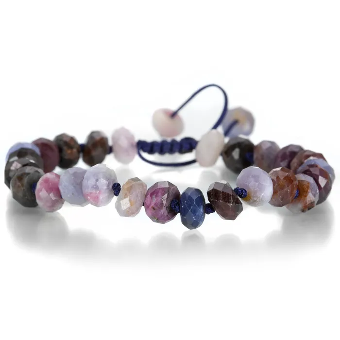 Bracelets Joseph Brooks Muticolored Sapphire Beaded Bracelet