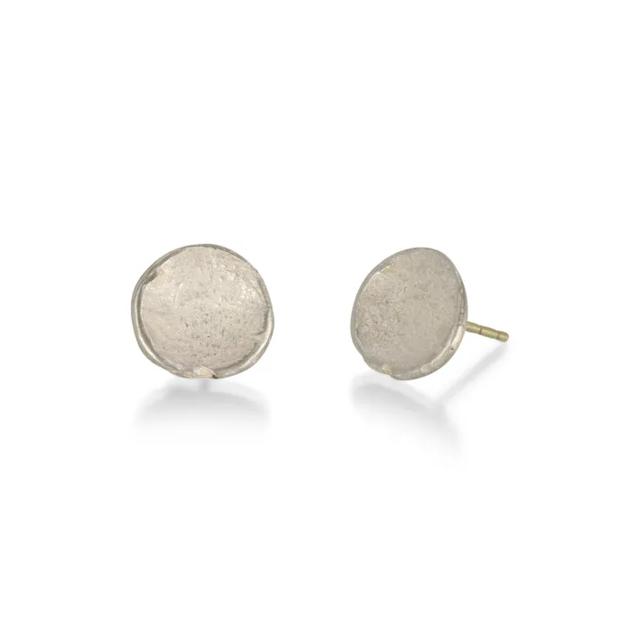Bright Sterling Silver Anemone Studs John Iversen Rings
