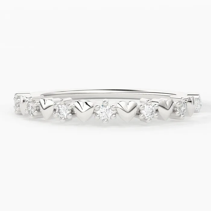 Brilliant Diamond Band in 14k Gold Heart Diamond Ring Round Gold Band White Diamond Ring Brilliant Diamond Wedding Band Jalvi Co Rings Brilliant Diamond Band in 14k Gold Heart Diamond Ring Round Gold Band White Diamond Ring Brilliant Diamond Wedding Band Jalvi Co Rings