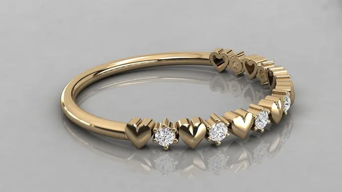 Brilliant Diamond Band in 14k Gold Heart Diamond Ring Round Gold Band White Diamond Ring Brilliant Diamond Wedding Band Jalvi Co Rings Brilliant Diamond Band in 14k Gold Heart Diamond Ring Round Gold Band White Diamond Ring Brilliant Diamond Wedding Band Jalvi Co Rings