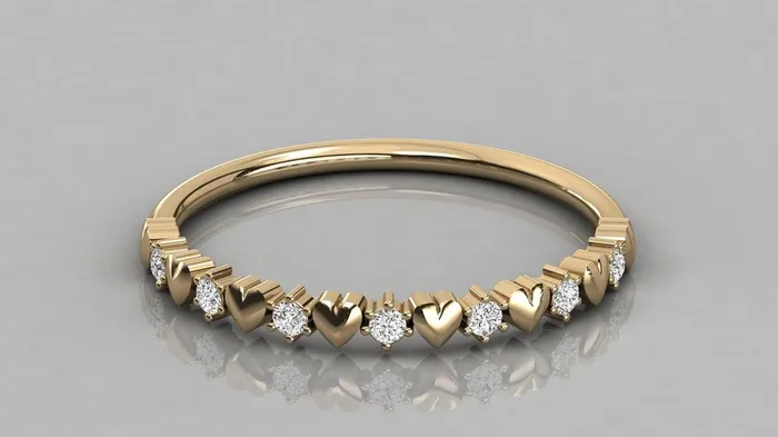Brilliant Diamond Band in 14k Gold Heart Diamond Ring Round Gold Band White Diamond Ring Brilliant Diamond Wedding Band Jalvi Co Rings Brilliant Diamond Band in 14k Gold Heart Diamond Ring Round Gold Band White Diamond Ring Brilliant Diamond Wedding Band Jalvi Co Rings