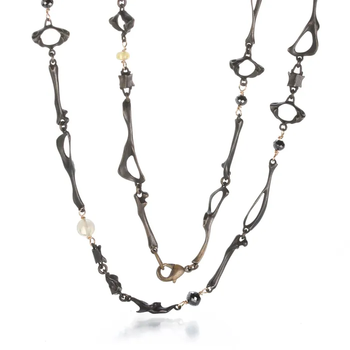 Bronze Mouse Bone Necklace Gabriella Kiss Necklaces