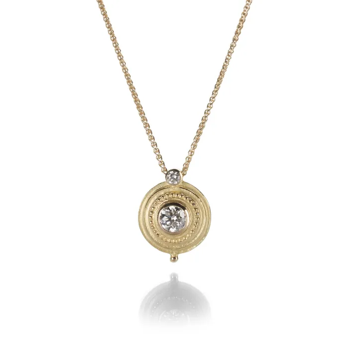 Circle Diamond Pendant Necklace Barbara Heinrich Necklaces