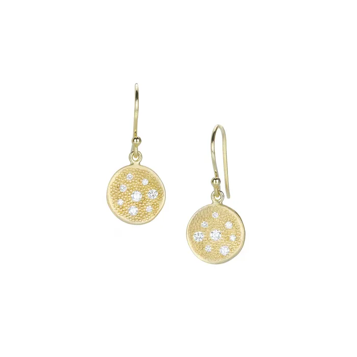 Earrings Anne Sportun Stardust Diamond Disc Earrings