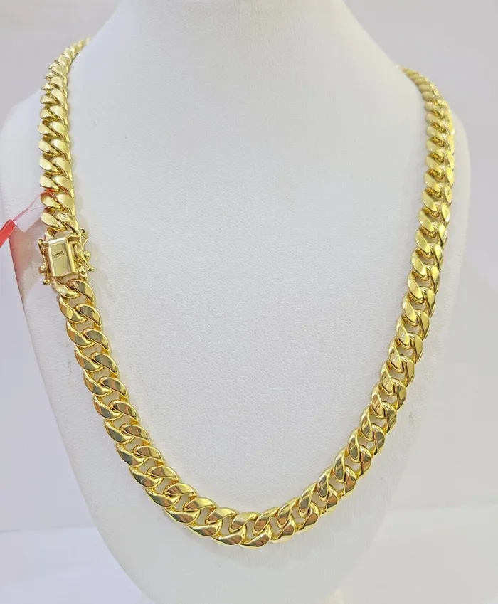 Globalwatches10 Necklaces 10k Yellow Gold 8mm Miami Cuban Link Chain Necklace 2028 Inches Real Globalwatches10 Necklaces 10k Yellow Gold 8mm Miami Cuban Link Chain Necklace 2028 Inches Real