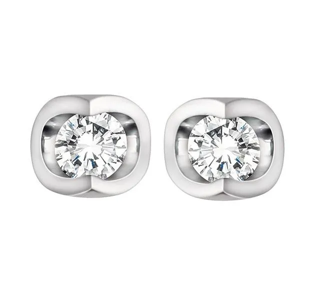 Independent Jewellers Earrings 14kt White Gold 020cttw Diamond Stud Earrings Independent Jewellers Earrings 14kt White Gold 020cttw Diamond Stud Earrings