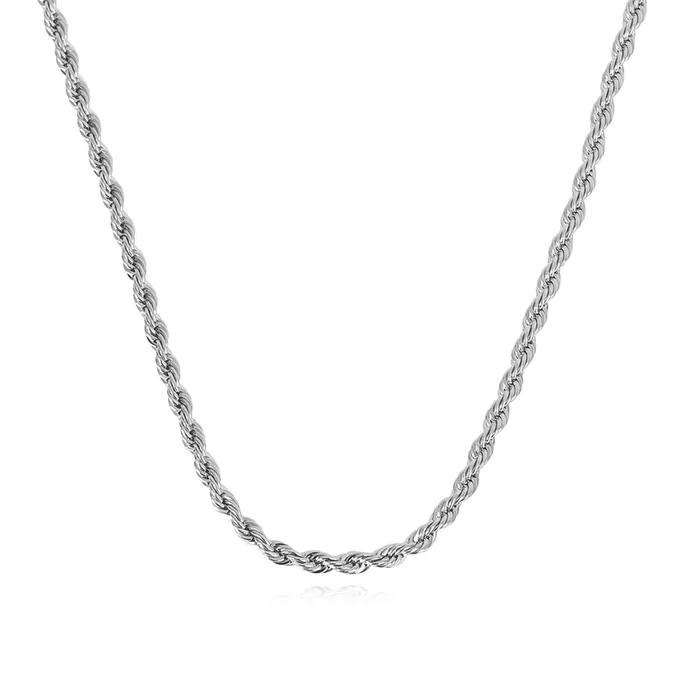 Independent Jewellers Necklaces Sterling Silver Solid Rope50 Chain in 18 Inches Independent Jewellers Necklaces Sterling Silver Solid Rope50 Chain in 18 Inches