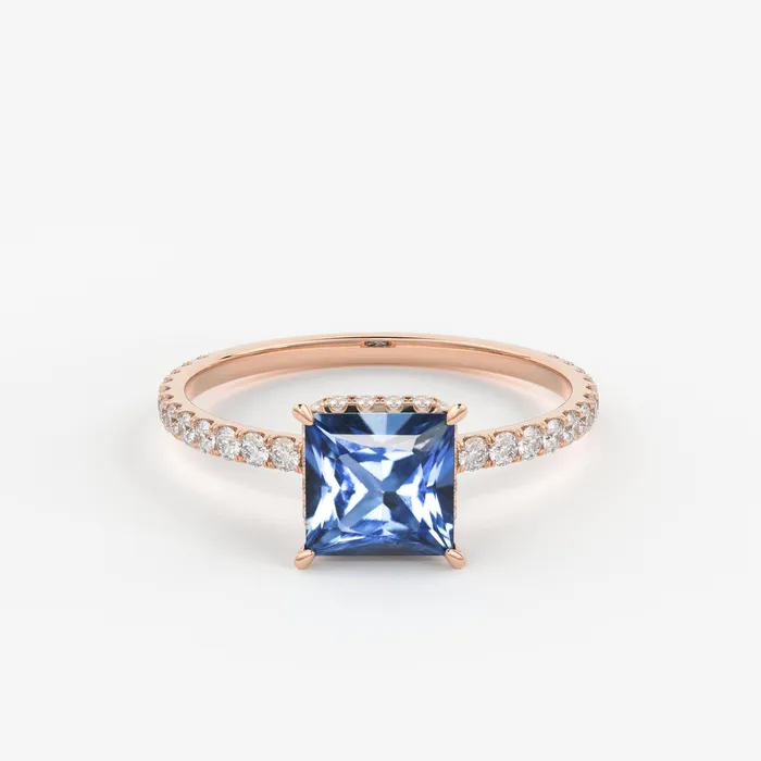 Jalvi Co 1268 Carat Princess Cut Blue Sapphire Luxury Ring Unique White Gold Sapphire Ring Engagement Ring Sapphire Diamond Cocktail Ring Rings Jalvi Co 1268 Carat Princess Cut Blue Sapphire Luxury Ring Unique White Gold Sapphire Ring Engagement Ring Sapphire Diamond Cocktail Ring Rings