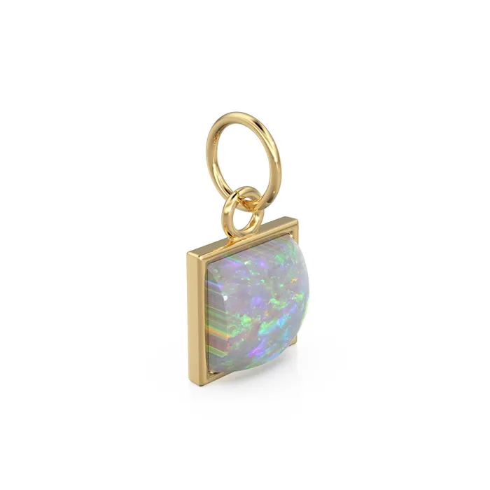 Jalvi Co Australian Opal Pendant 18k Solid Yellow Gold Bezel Australian Opal Charm Fire Gemstone Jewelry Australian Opal Charm for Necklace Necklaces Jalvi Co Australian Opal Pendant 18k Solid Yellow Gold Bezel Australian Opal Charm Fire Gemstone Jewelry Australian Opal Charm for Necklace Necklaces