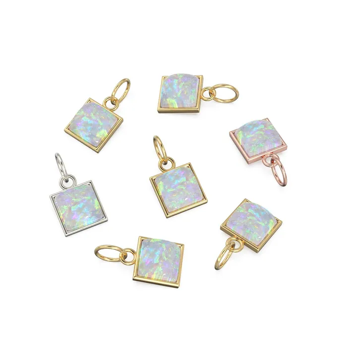 Jalvi Co Australian Opal Pendant 18k Solid Yellow Gold Bezel Australian Opal Charm Fire Gemstone Jewelry Australian Opal Charm for Necklace Necklaces Jalvi Co Australian Opal Pendant 18k Solid Yellow Gold Bezel Australian Opal Charm Fire Gemstone Jewelry Australian Opal Charm for Necklace Necklaces