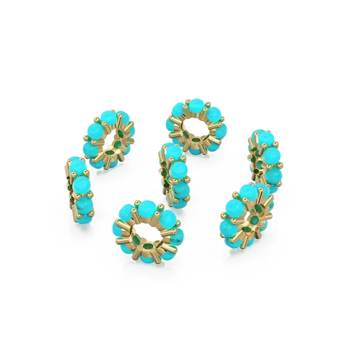 Jalvi Co PreStyled Sets 10mm Sleeping Beauty Turquoise Solid Gold Bead Spacer Finding Designer 14k Turquoise Spacer Gold Finding Gemstone Solid Gold Beads Jalvi Co PreStyled Sets 10mm Sleeping Beauty Turquoise Solid Gold Bead Spacer Finding Designer 14k Turquoise Spacer Gold Finding Gemstone Solid Gold Beads