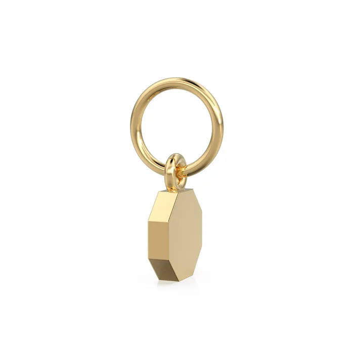 Jalvi Co PreStyled Sets Octagon Blank Solid Gold Pendant Dog Tag Gold Charm Handmade Geometric Charm Solid Gold Pendant Gold Military Jewelry Jalvi Co PreStyled Sets Octagon Blank Solid Gold Pendant Dog Tag Gold Charm Handmade Geometric Charm Solid Gold Pendant Gold Military Jewelry