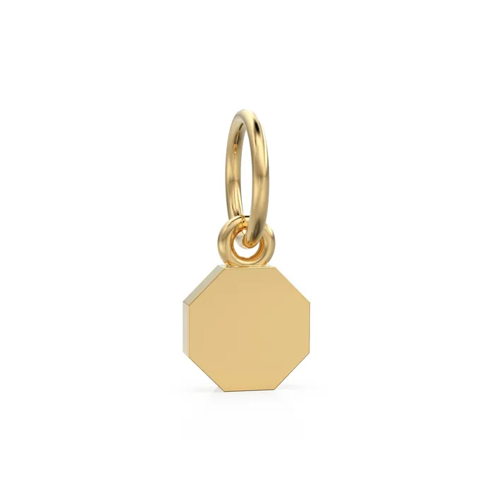 Jalvi Co PreStyled Sets Octagon Blank Solid Gold Pendant Dog Tag Gold Charm Handmade Geometric Charm Solid Gold Pendant Gold Military Jewelry Jalvi Co PreStyled Sets Octagon Blank Solid Gold Pendant Dog Tag Gold Charm Handmade Geometric Charm Solid Gold Pendant Gold Military Jewelry