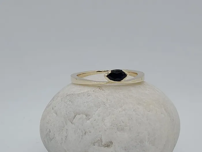 JCM DESIGN JEWELRY 14K Solitaire ring with 032CT Natural Sapphire Marquise set of bezel stone daily wear ring Rings JCM DESIGN JEWELRY 14K Solitaire ring with 032CT Natural Sapphire Marquise set of bezel stone daily wear ring Rings