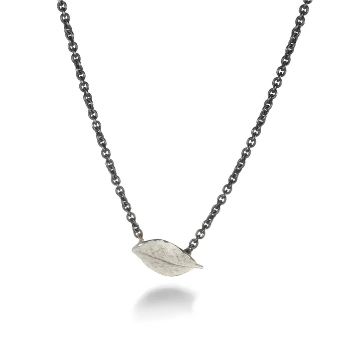John Iversen Necklaces Sterling Silver Boxwood Pendant Necklace