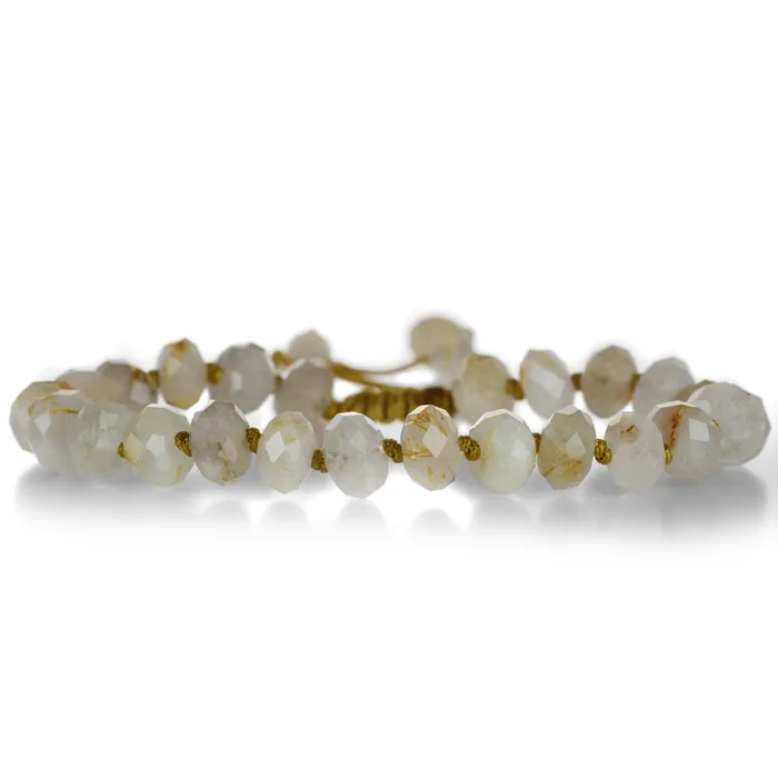 Joseph Brooks Bracelets Faceted 8mm Gold Rutile Quartz Bead Bracelet
