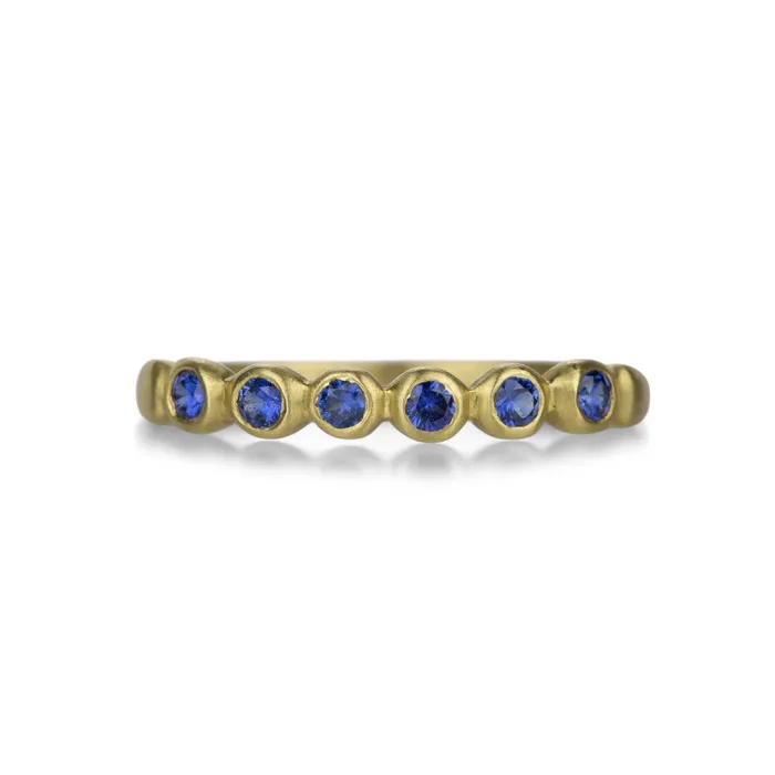 Marian Maurer Rings Blue Sapphire Porch Skimmer Band