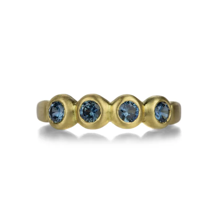 Marian Maurer Rings Green Blue Sapphire Porch Skimmer Band