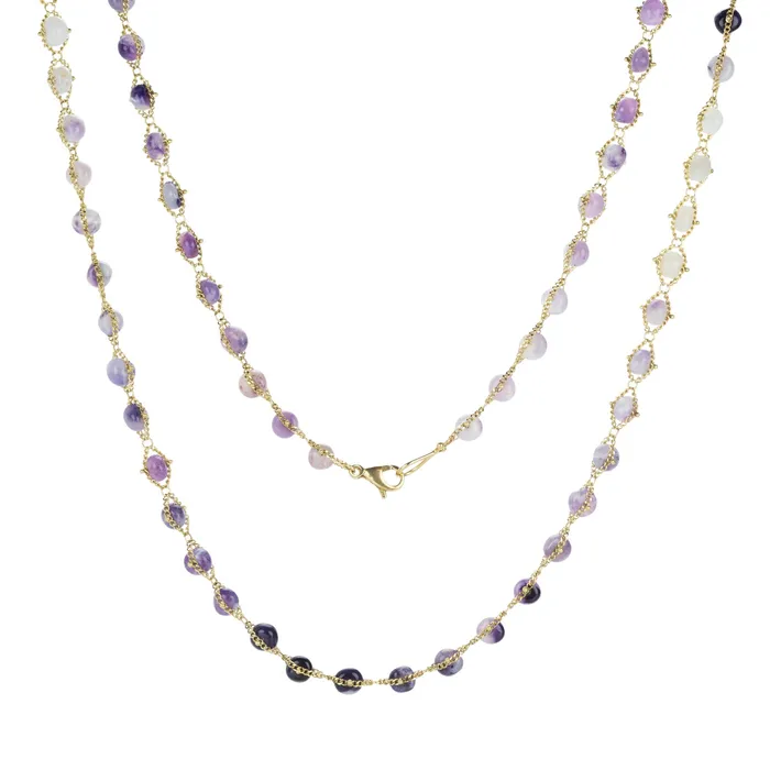 Necklaces Amali Amethyst Woven Necklace