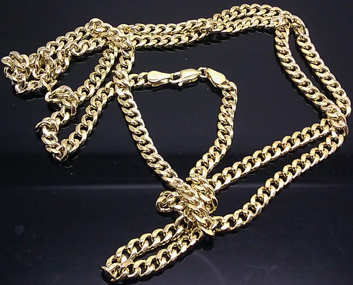 Necklaces Gold and Diamond 10K Yellow Gold Men Miami Cuban Chain 30 5mm Box Lock Necklaces Gold and Diamond 10K Yellow Gold Men Miami Cuban Chain 30 5mm Box Lock